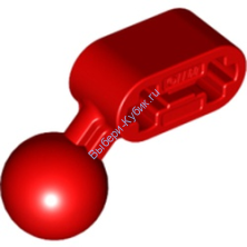 Деталь Лего Техник Бим 1 х 2 С Наклонным Шаровым Шарниром Цвет Красный