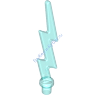 Деталь Лего Волновая Угловая Молния Цвет Прозрачно-Голубой