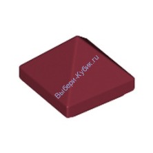 Деталь Лего Скос 45 1 х 1 х 2/3 Четверной Свод Цвет Темно-Красный