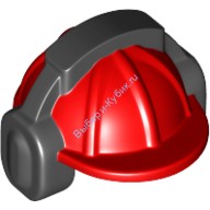 Деталь Лего Шлем С Рисунком Цвет Красный