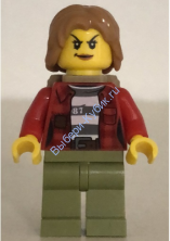 Mountain Police - Crook Female Jacket over 87 Prison Stripes, Backpack