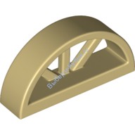 Деталь Лего Окно 1 х 4 х 1 2/3 С Закругленным Верхом Цвет Песочный