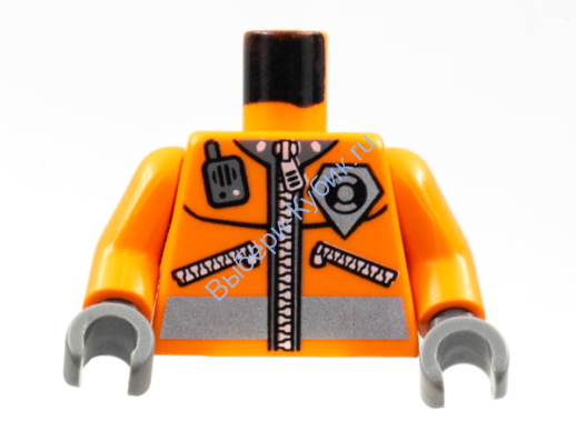Деталь Лего Торс С Рисунком Цвет Оранжевый