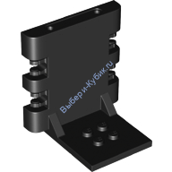 Деталь Лего Задняя Часть От Ящика Цвет Черный