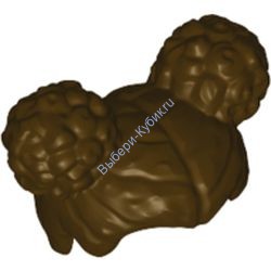 Деталь Лего Волосы Минифигурки Цвет Темно-Коричневый