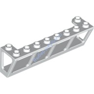 Деталь Лего Окно 2 х 8 х 2 Для Лодки Цвет Белый