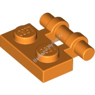 Деталь Лего Пластина 1 х 2 С Ручкой На Стороне - Свободные Концы Цвет Оранжевый