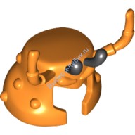 Деталь Лего Маска С Рисунком Цвет Оранжевый