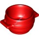 Деталь Лего Котел 3 х 3 х 1 & 3/4 С Ручками Цвет Красный