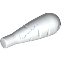 Деталь Лего Морковка (Корешок) Цвет Белый
