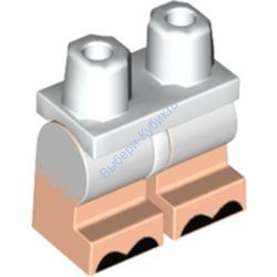 Деталь Лего Ноги Средние С Рисунком Цвет Белый