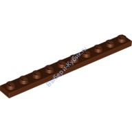 Деталь Лего Пластина 1 х 10 Цвет Коричневый