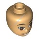 Деталь Лего Голова Мини Долл Цвет Умеренно-Песочный