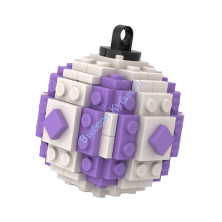 Набор деталей Лего От Выбери Елочный Шар с Лентой Умеренно-Лавандовый