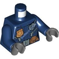 Деталь Лего Торс С Рисунком Цвет Темно-Синий