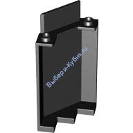 Деталь Лего Панель 3 х 3 х 6 Угол Стена Без Нижних Выемок Цвет Черный