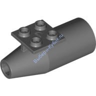 Деталь Лего Корпус Турбины Большой Пластина 2 х 2 Сверху Цвет Темно-Серый