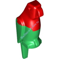 Деталь Лего Птица Попугай Цвет Зеленый