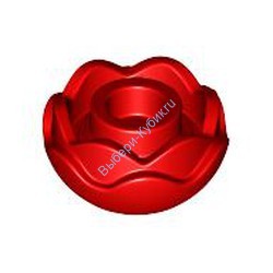 Деталь Лего Цветок Пионовидная Роза Цвет Красный