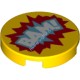 Деталь Лего Плитка Круглая 2 х 2 БАМ! Цвет Желтый