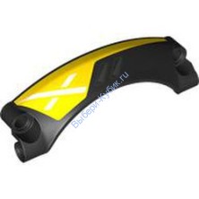 Деталь Лего Техник Деталь Лего Брызговик Арочный 9 x 2 x 3 С Рисунком Левый Цвет Черный