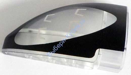 Деталь Лего Техник Панель Изогнутая  5 x 3 x 2  Правая С Рисунком Цвет Прозрачный