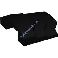 Деталь Лего Клин 4 x 3 Без Шипов Ступенчатый Цвет Черный