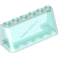Деталь Лего Лобовое Стекло 2 х 6 х 2 Цвет Прозрачно-Голубой