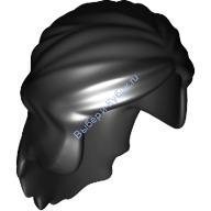 Деталь Лего Парик Женский Цвет Черный