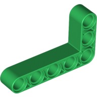 Деталь Лего Техник Бим 3 х 5 L-Формы Толстый Цвет Зеленый