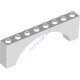 Деталь Лего Арка 1 х 8 х 2 Приподнятая Цвет Белый