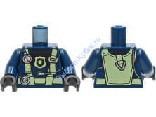 Деталь Лего Торс С Рисунком Цвет Темно-Синий