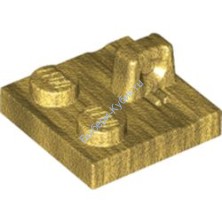 Деталь Лего Петля Пластина 2 х 2 Соединяющая C 1 Пальцем На Верху Цвет Перламутрово-Золотой