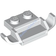 Деталь Лего Пластина Модифицированная 1 х 2 Со Спойлером Для Гоночной Машины Цвет Белый