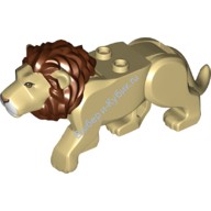 Деталь Лего Кошка/Лев Цвет Песочный