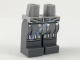 Деталь Лего Бедра И Ноги С Рисунком Цвет Светло-Серый
