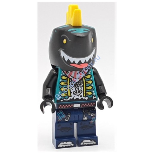 Минифигурка Лего Vidiyo Гитарист-Акула vid029