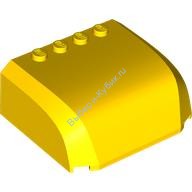 Деталь Лего Лобовое Стекло 5 х 6 х 2 Изогнутый Верх С 4 Штырьками Цвет Желтый