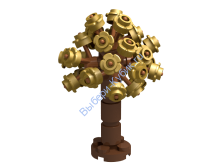 Набор Деталей Лего от Выбери Кубик ДЕРЕВО Перламутрово-Золотой