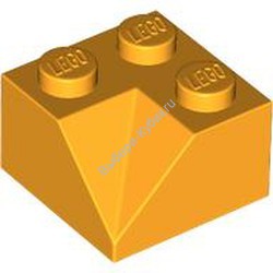 Деталь Лего Скос 45 2 х 2 Двойной Вогнутый Цвет Ярко-Светло-Оранжевый