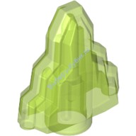 Деталь Лего Камень / Кристалл 1 х 2 Цвет Прозрачно-Ярко-Зеленый