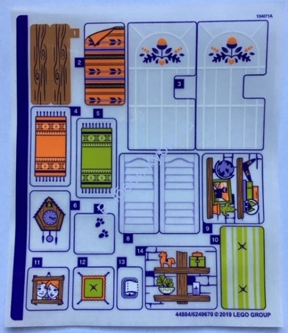 Наклейки К Набору Лего 41369