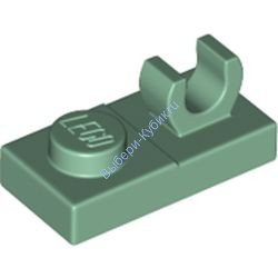 Деталь Лего Пластина 1 х 2 С О Защелкой Сверху Цвет Песочно-Зеленый