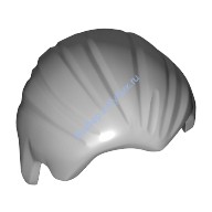 Деталь Лего Парик Цвет Светло-Серый