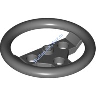 Деталь Лего Техник Рулевое Колесо Большое Цвет Темно-Серый