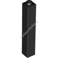 Деталь Лего Кубик 1 х 1 х 5 - Закрытый Штырек Цвет Черный