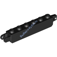 Деталь Лего Петля Кубик 1 х 6 Цвет Черный