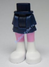 Деталь Лего Мини Долл Ноги С Рисунком Цвет Темно-Синий