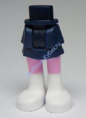 Деталь Лего Мини Долл Ноги С Рисунком Цвет Темно-Синий