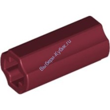 Деталь Лего Техник Осевой Коннектор 2L Цвет Темно- Красный
